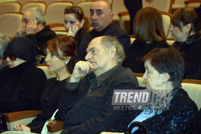 Ceremony of farewell with Magsud Ibrahimbeyov. Azerbaijan, Baku 23 match, 2016 